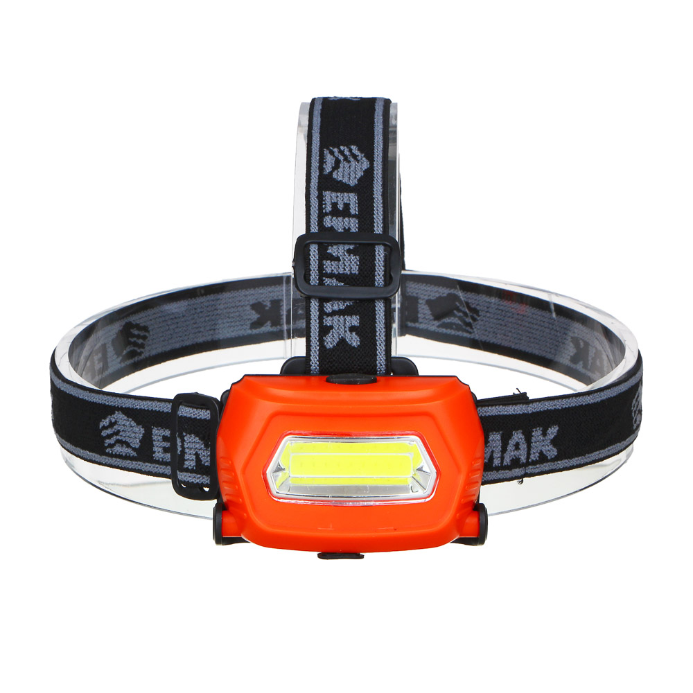 Фонарь налобный тм ЕРМАК, 1 COB, 200мАч, USB, 8х4см, пластик, 3 режима, арт.№ 221-071