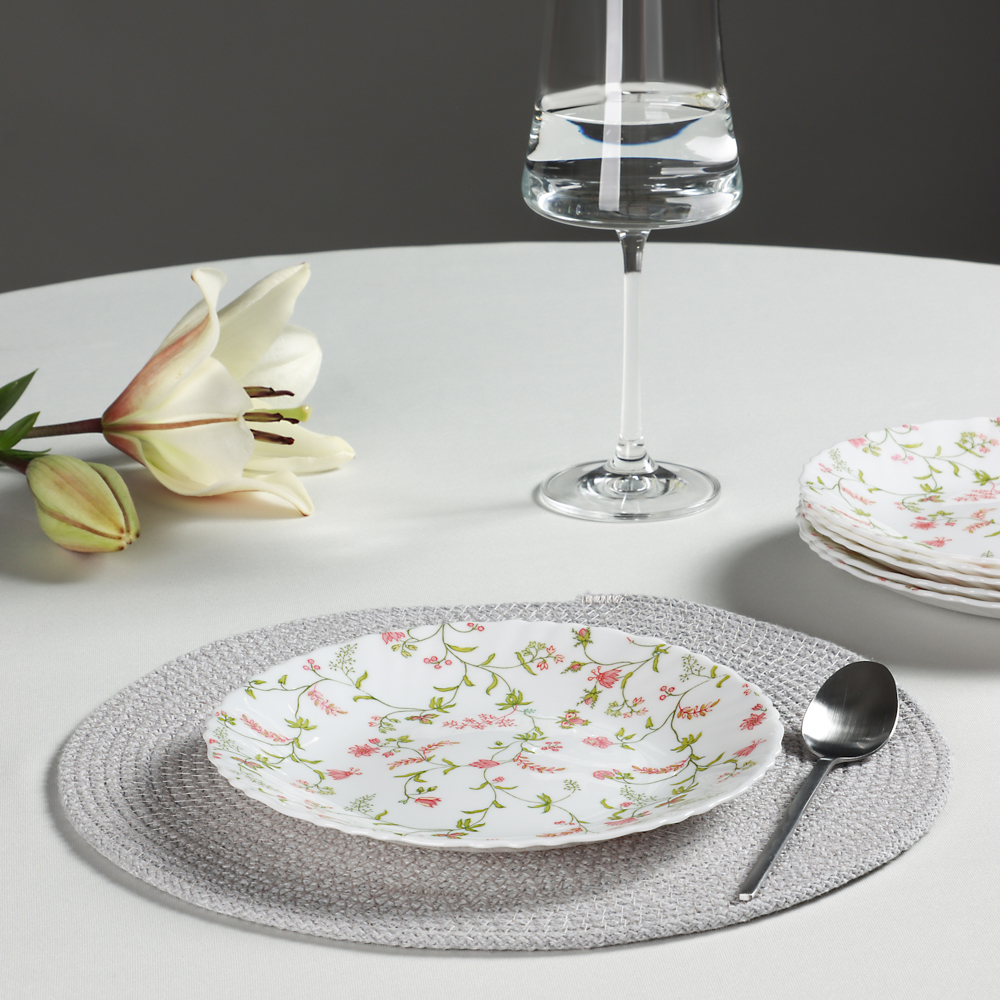 MILLIMI Клавель Набор столовой посуды 19 пр., опаловое стекло, арт.№ 818-002