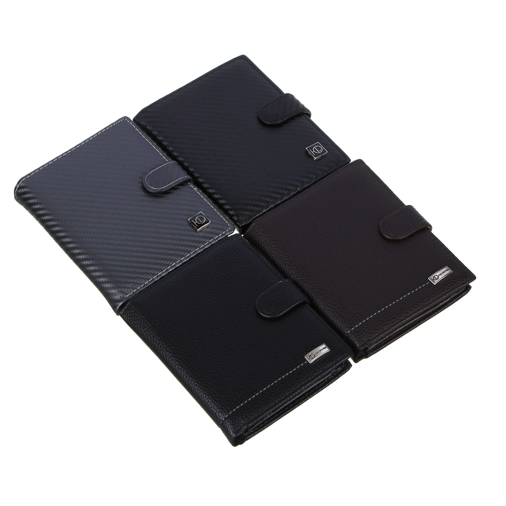 ЮL Портмоне мужское, ПУ, 14х11см, 2 дизайна, ПМ23-07, арт.№ 303-954