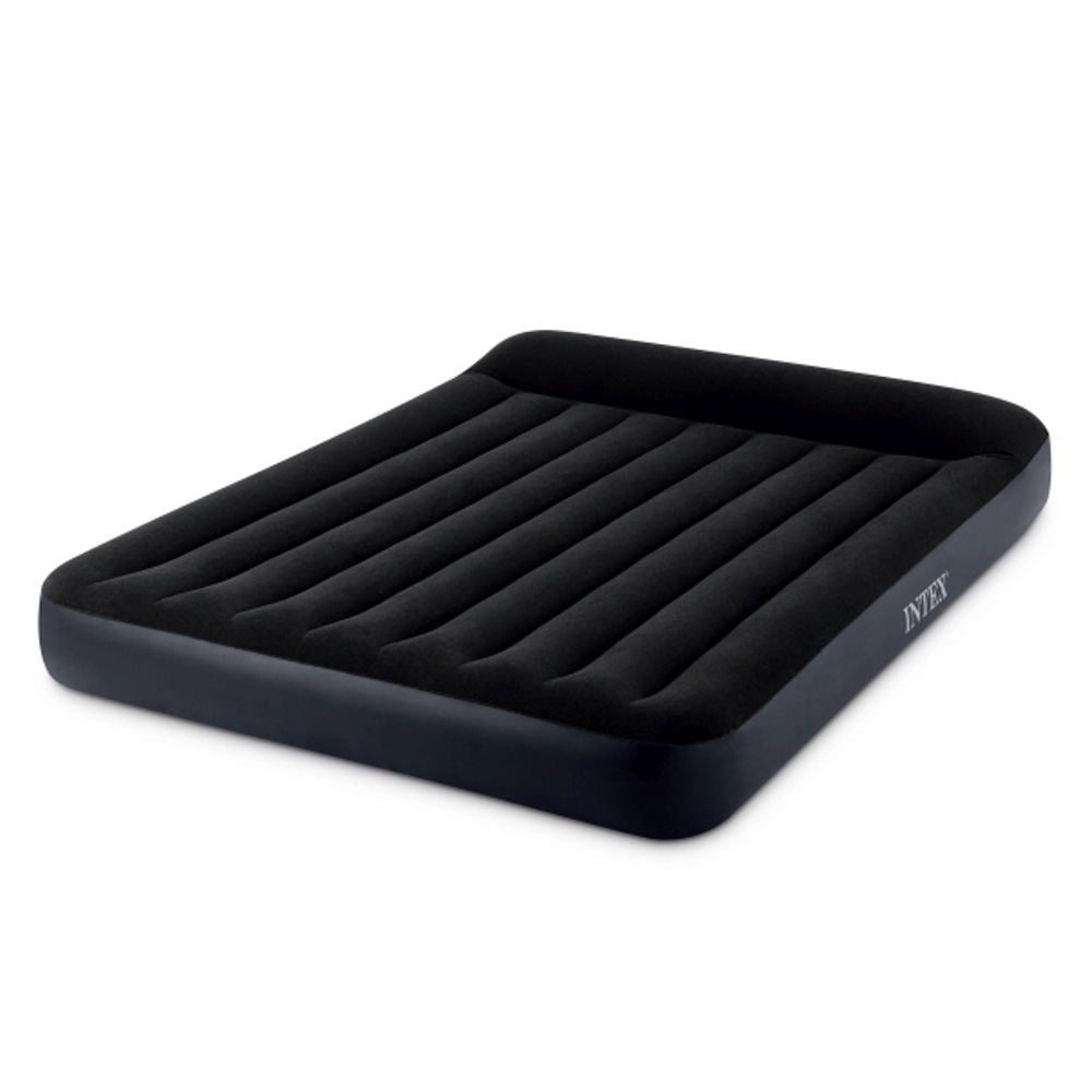 INTEX Матрас надувной PILLOW REST с подголовником, 203x152x25см, до 272кг, 64143, арт.№ 108-035