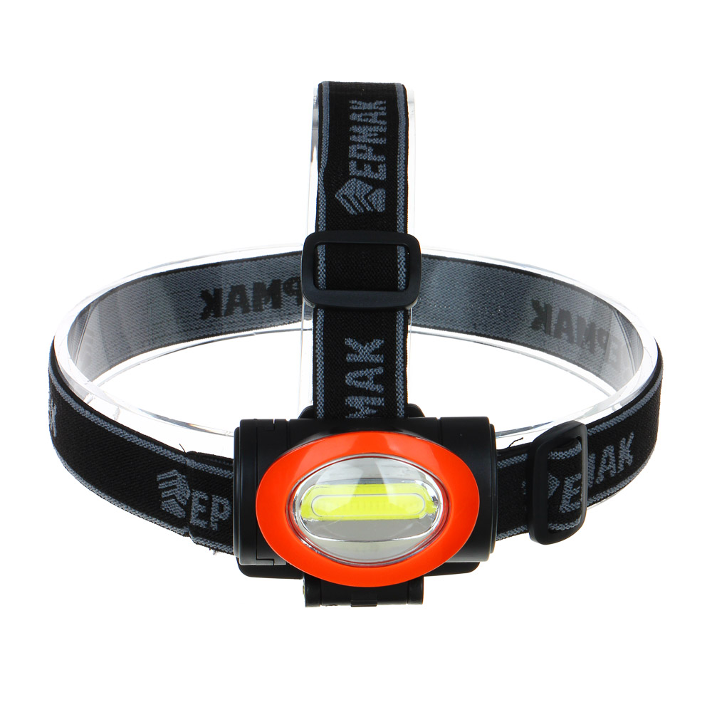 Фонарь налобный тм ЕРМАК, 5 Вт COB LED, 3xAAA, 6,8х4 см, арт.№ 198-056