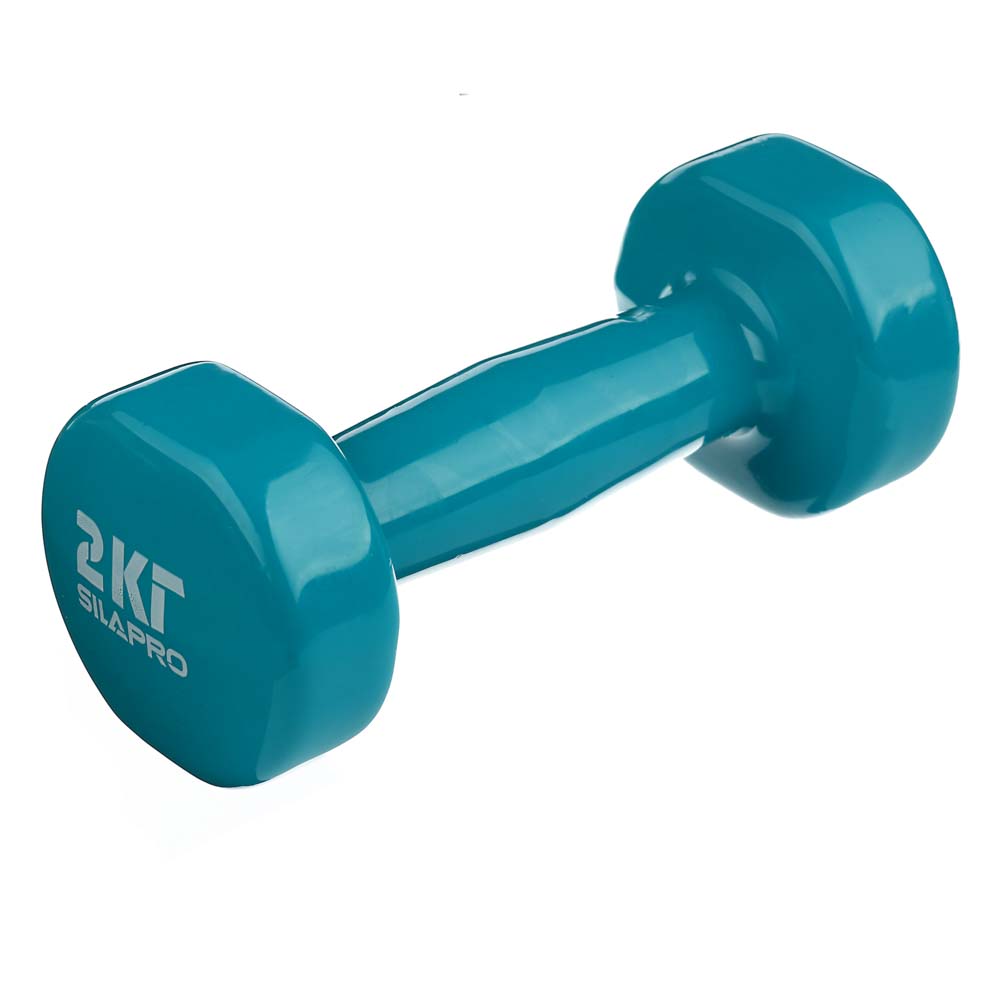 SILAPRO Гантель с виниловым покрытием 2кг (+-100гр), металл, арт.№ 197-007