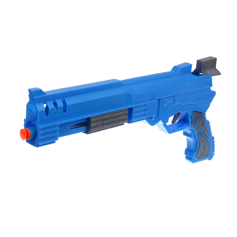 ИГРОЛЕНД Пистолет с шариками и пулями, АБС-пластик, ПП, ЭВА, 37х3,5х24 см, 2 диз, арт.№ 261-810