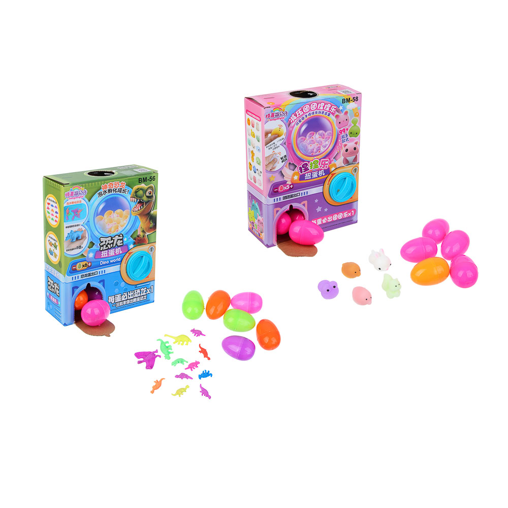 Игрушка сюрприз в яйце, TPR, PP, 17,5х7х23см, микс, арт.№ 274-290