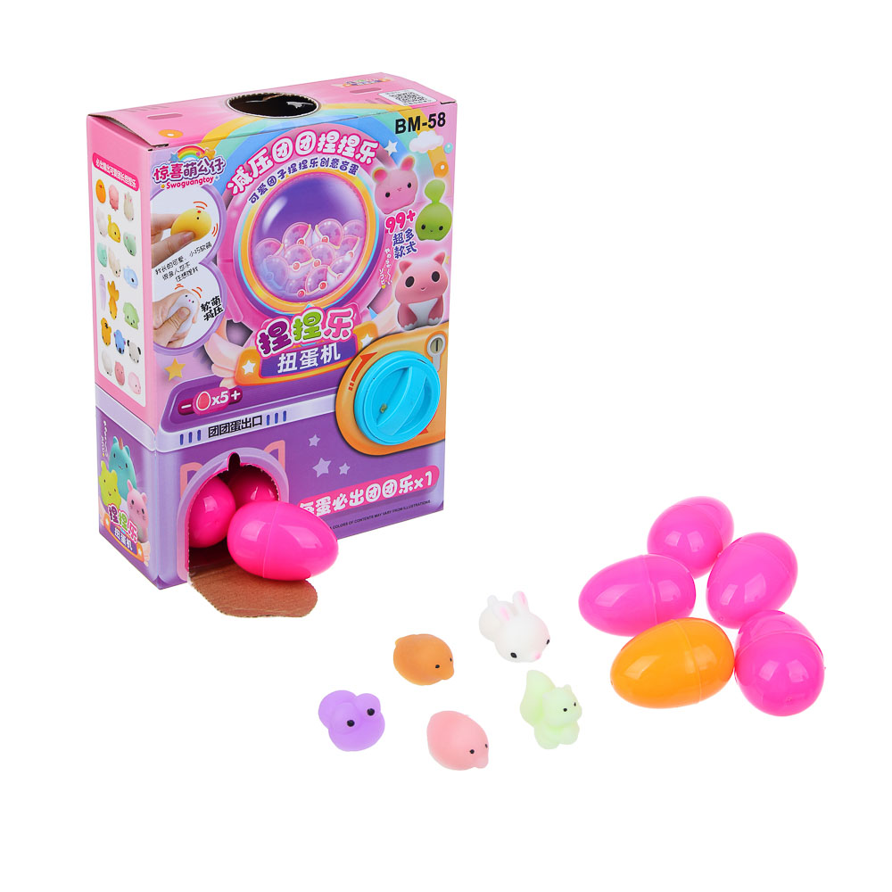 Игрушка сюрприз в яйце, TPR, PP, 17,5х7х23см, микс, арт.№ 274-290