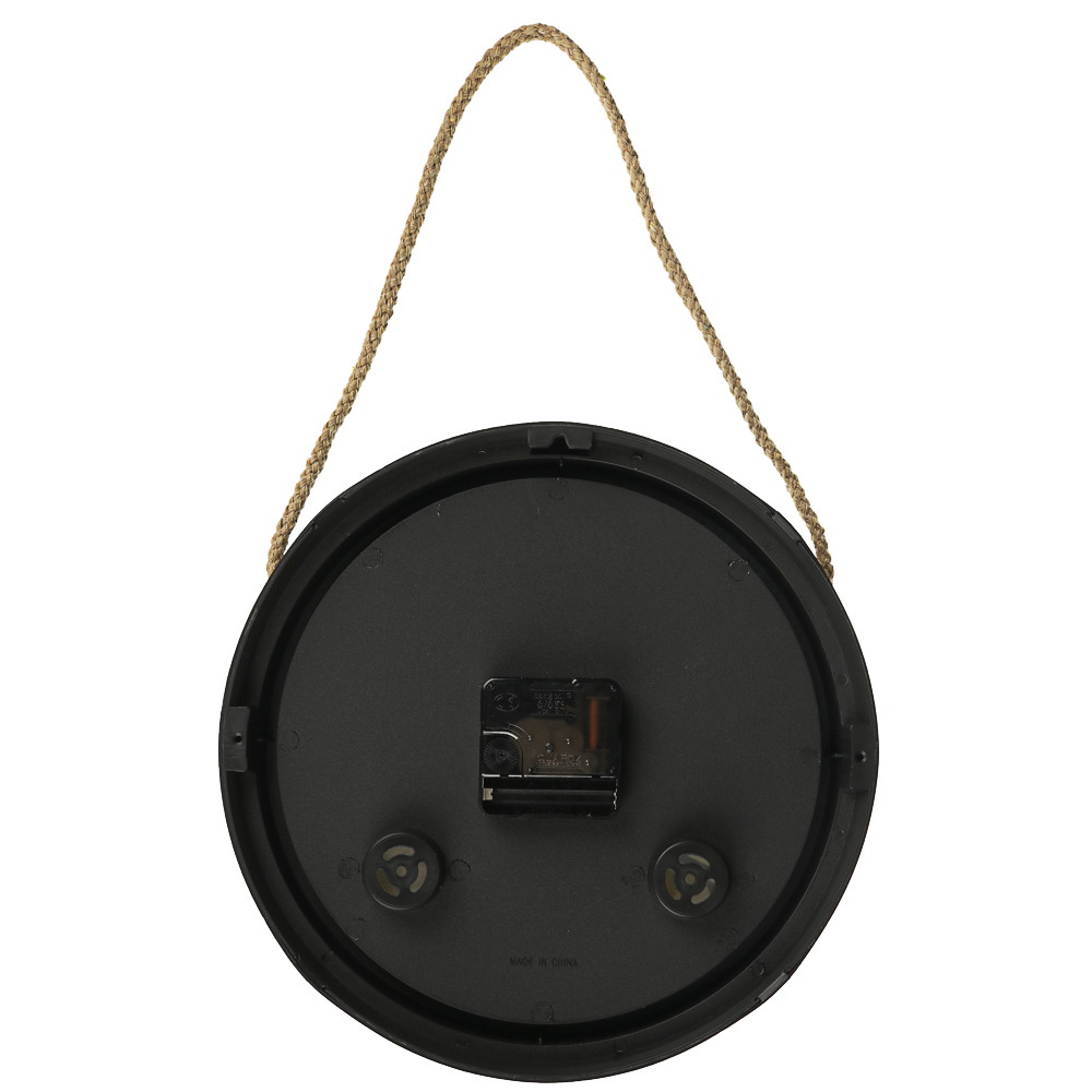 LADECOR CHRONO Часы настенные со шнуром, пластик, 25,4x25,4x4,2см, 1xАА, 2 цвета, арт.№ 581-817