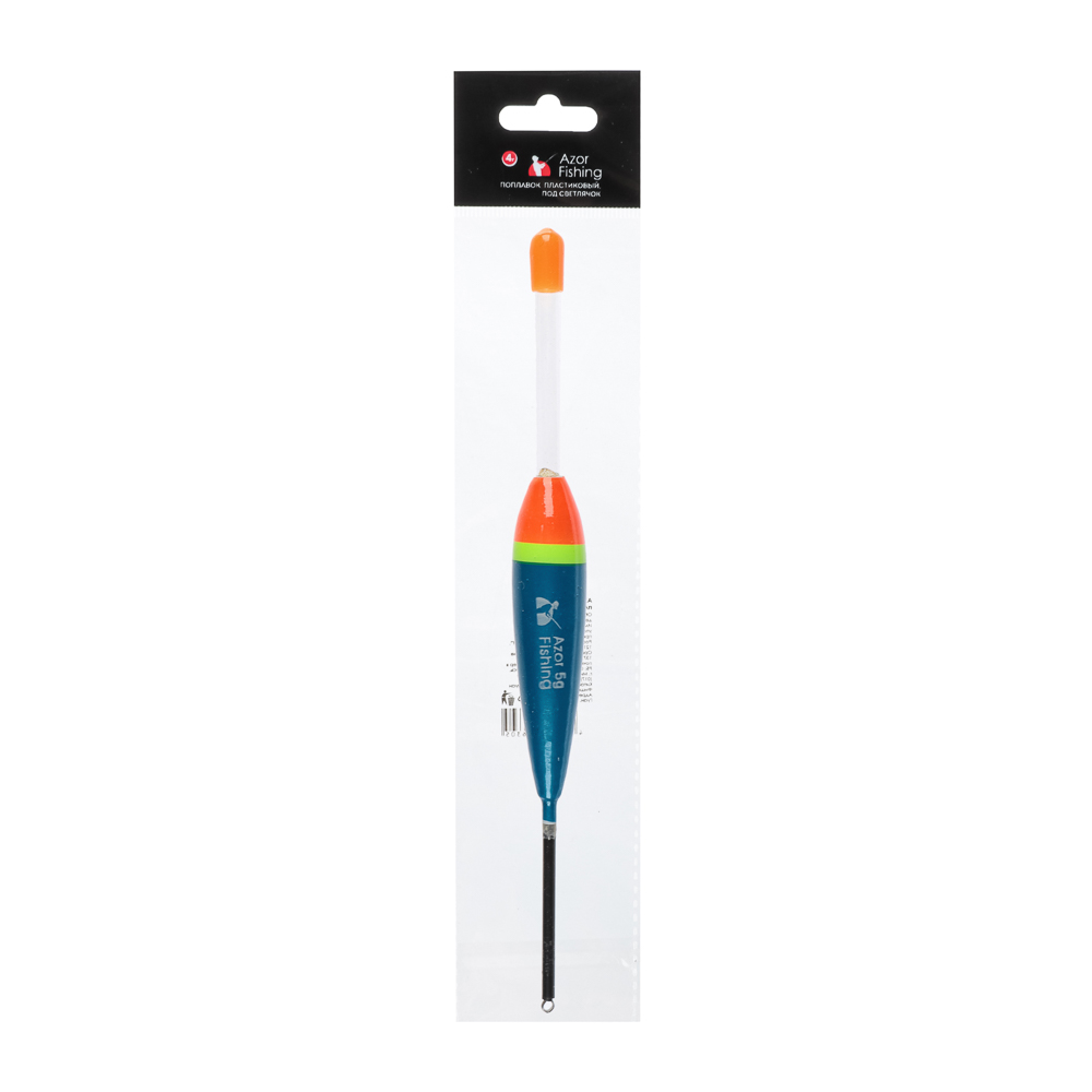Поплавок тм AZOR FISHING, пластик, под светлячок, 2 вида:  4гр, 5гр, арт.№ 148-078
