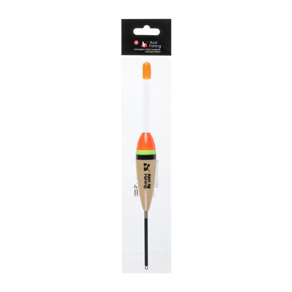 Поплавок тм AZOR FISHING, пластик, под светлячок, 2 вида:  4гр, 5гр, арт.№ 148-078