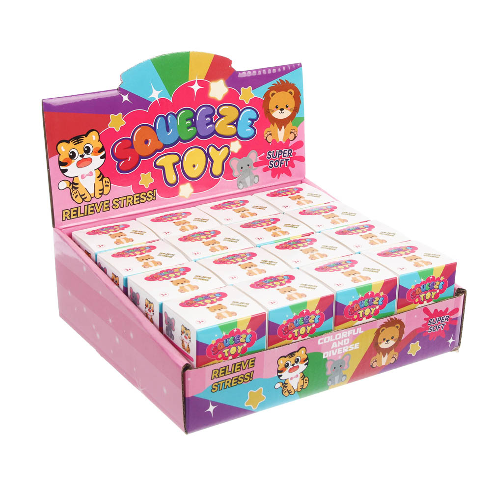 Мялка антистресс "Мякиши", TPR, 4х4,5х6см, 12 дизайнов, арт.№ 297-179