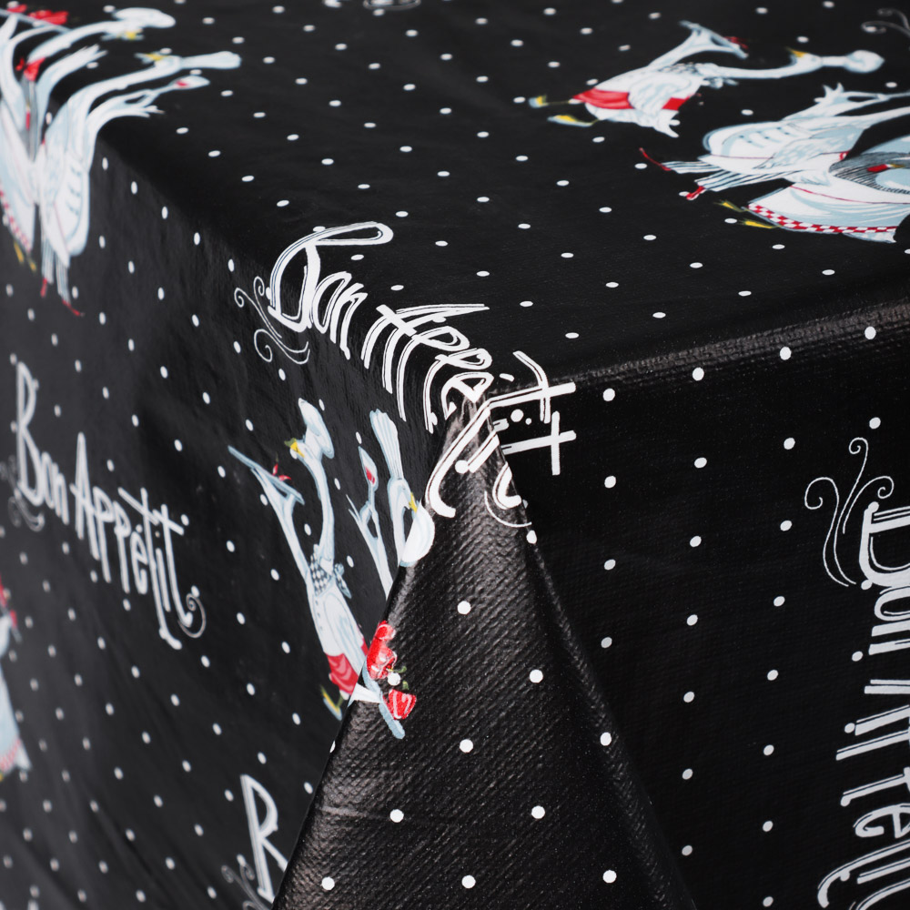 PROVANCE Гуси Скатерть ПВХ 110х140см, 3 цвета, арт.№ 479-306