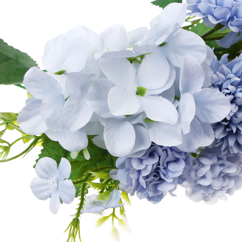 LADECOR Букет искусственных цветов, 30 см, пластик, ткань, 4 цвета, арт.№ 426-003