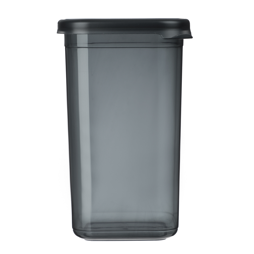 Ёмкость для сыпучих продуктов 1,4л 110х105х185, пластик, графит, арт.№ 861-584