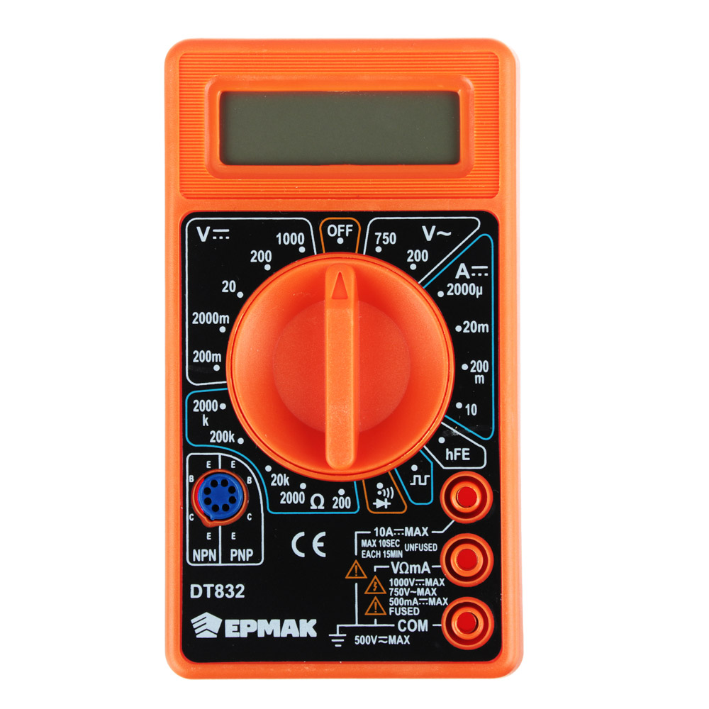 ЕРМАК Мультиметр цифровой DT-832, арт.№ 660-004