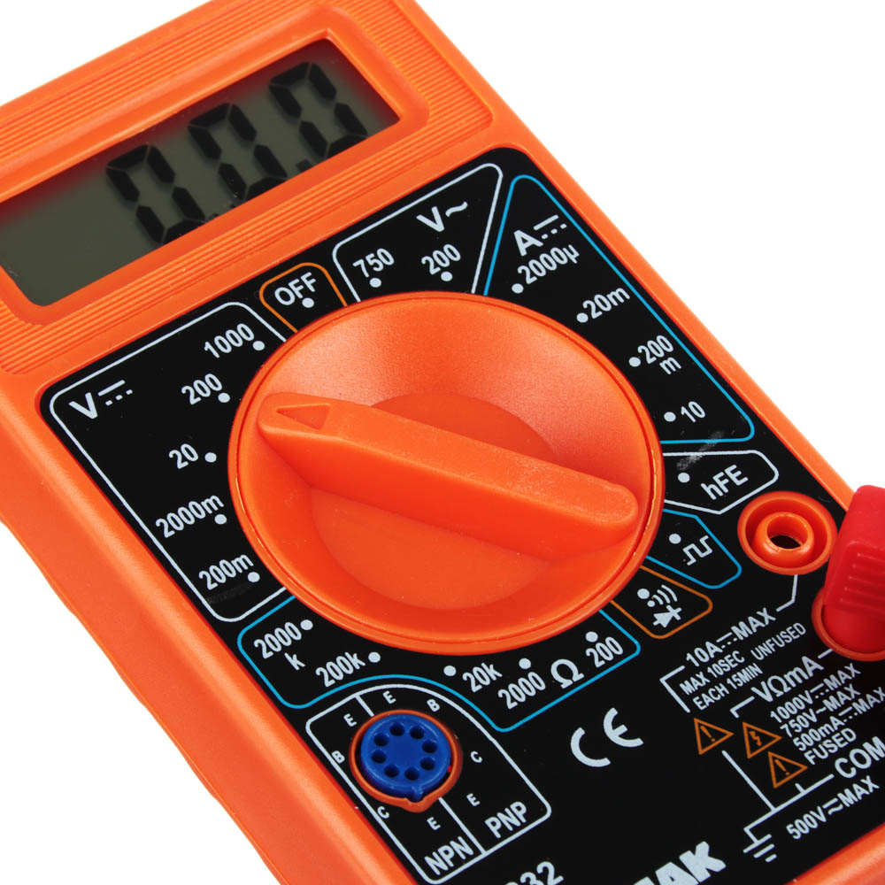 ЕРМАК Мультиметр цифровой DT-832, арт.№ 660-004