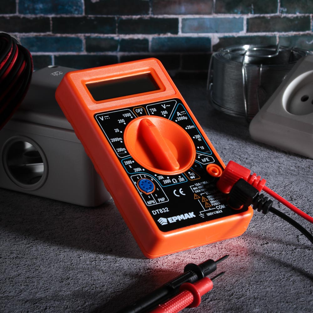 ЕРМАК Мультиметр цифровой DT-832, арт.№ 660-004