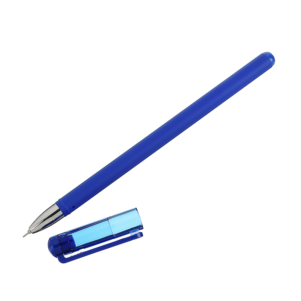 Erich Krause Ручки гелевые синие "G-софт", 2шт, корпус "софт тач", тонкий након.0,38мм, пакет, 39519, арт.№ 614-063