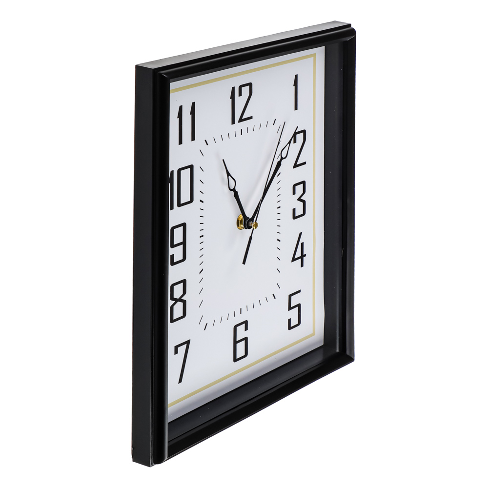 LADECOR CHRONO Часы настенные прямоугольные, пластик, стекло, 31х26х4,5см, ЧН-32, арт.№ 581-141