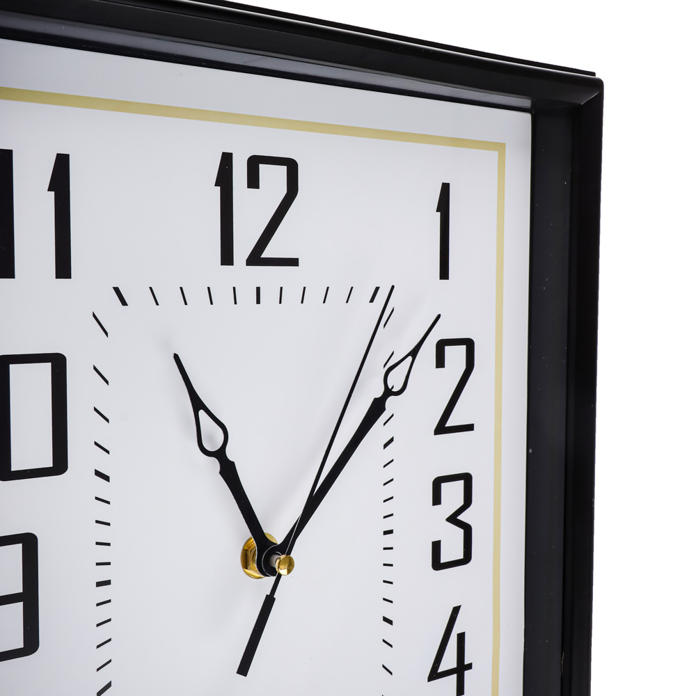 LADECOR CHRONO Часы настенные прямоугольные, пластик, стекло, 31х26х4,5см, ЧН-32, арт.№ 581-141