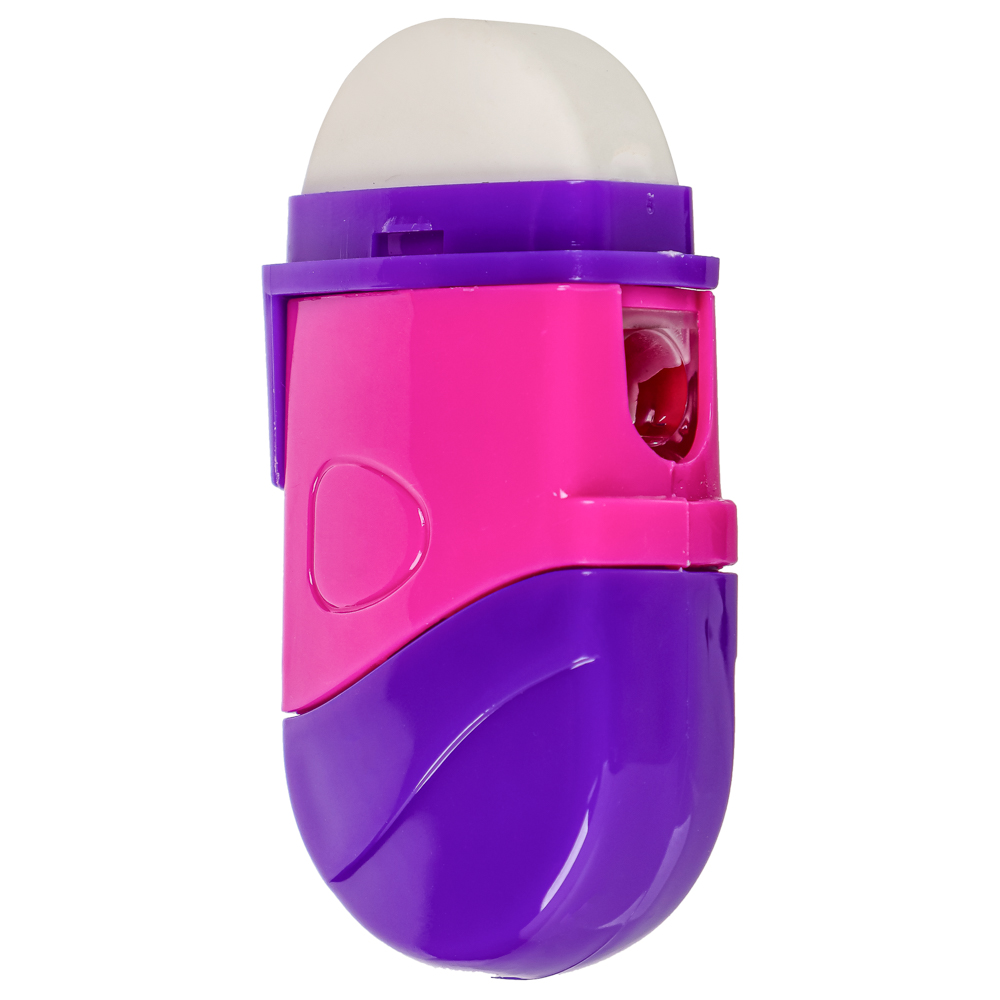 Точилка для карандашей с контейнером и ластиком 6,5x3см, ассорти 2 цвета, арт.№ 526-515