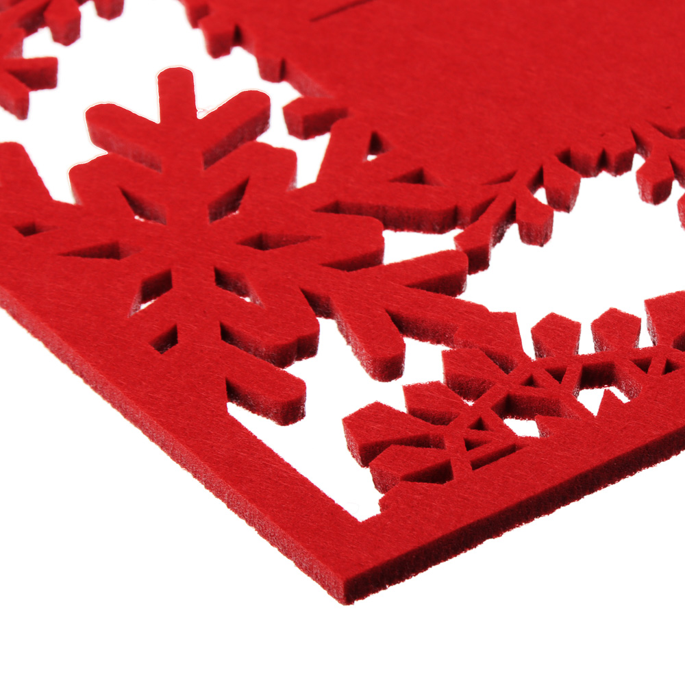 PROVANCE Асти Подставка фетровая сервировочная 2шт, 25х35см, 100% полиэстер, красный, арт.№ 492-123