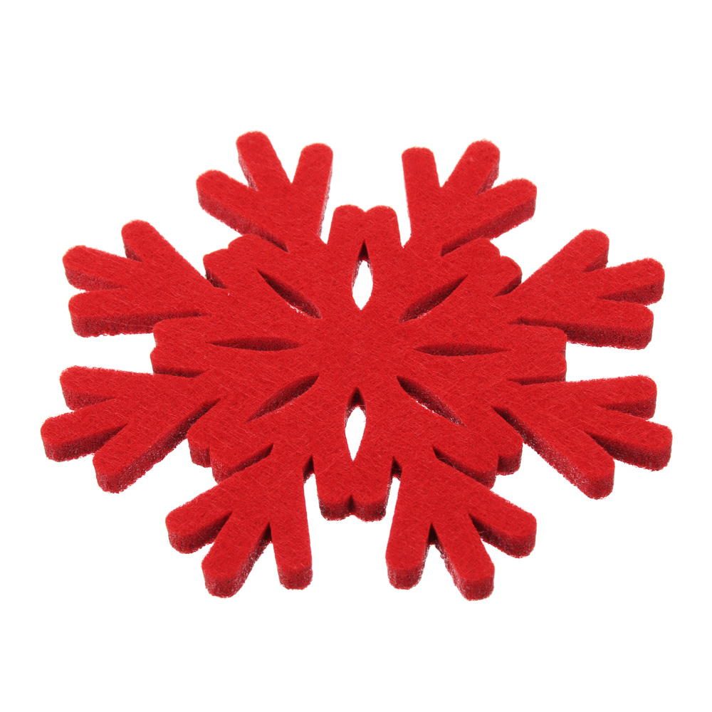 PROVANCE Асти Подставка фетровая 4шт, 10см, 100% полиэстер, красный, арт.№ 492-125