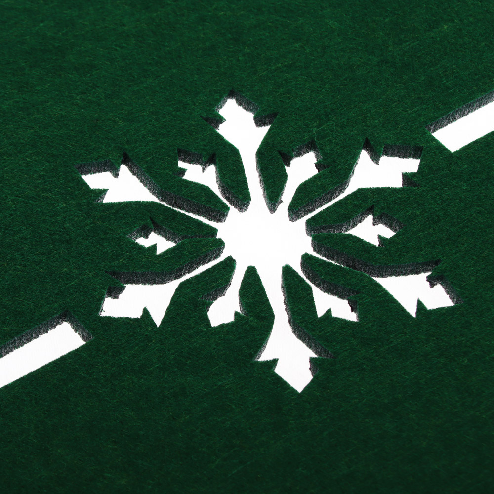 PROVANCE Асти Дорожка фетровая для сервировки стола, 35х90см, 100% полиэстер, зеленый, арт.№ 492-128