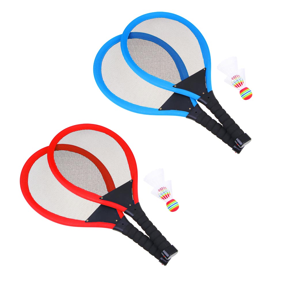 Набор для бадминтона, тм BY SPORT, 2 ракетки 55см с 9LED диодами, 1 волан c LED, 1 волан без LED, арт.№ 136-019