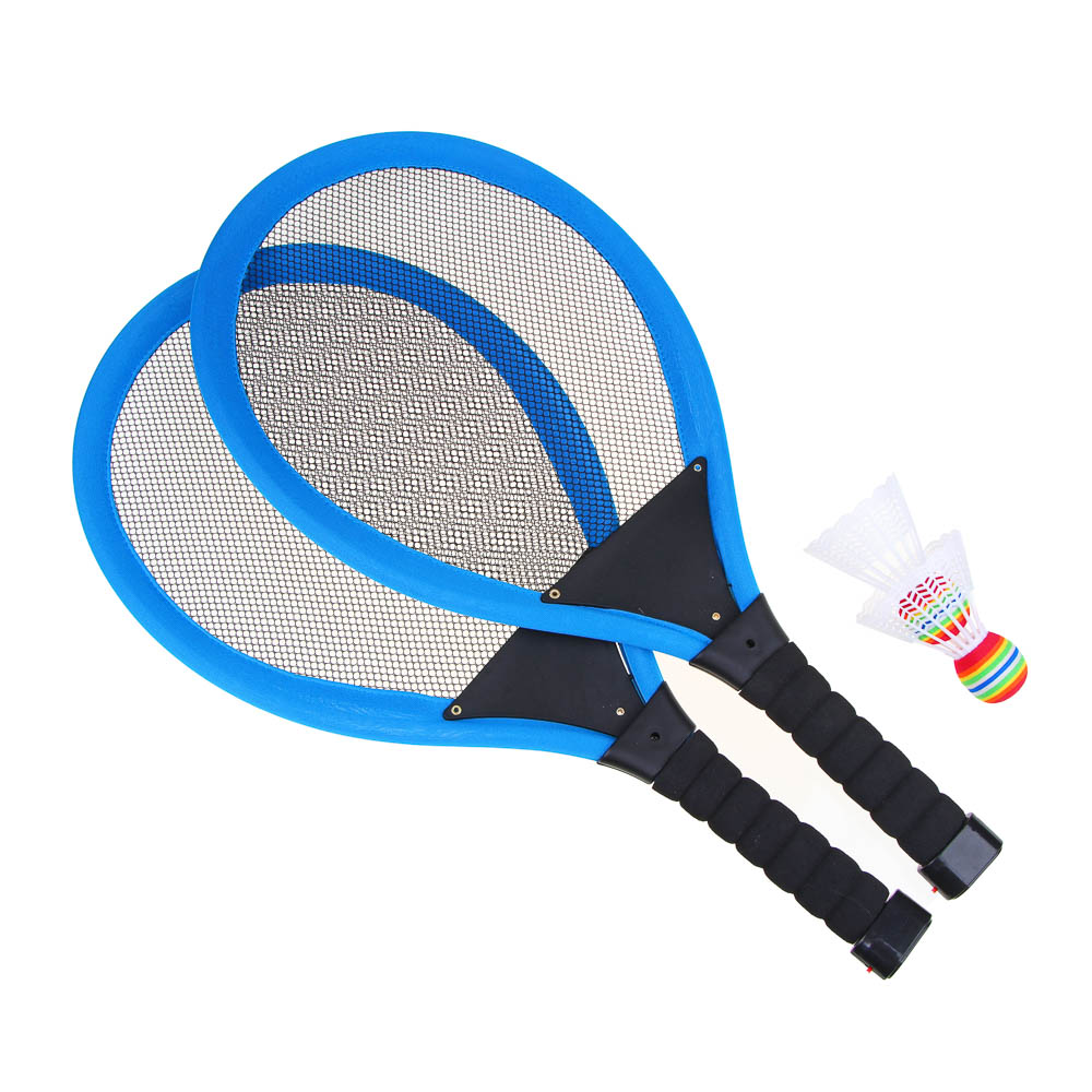Набор для бадминтона, тм BY SPORT, 2 ракетки 55см с 9LED диодами, 1 волан c LED, 1 волан без LED, арт.№ 136-019