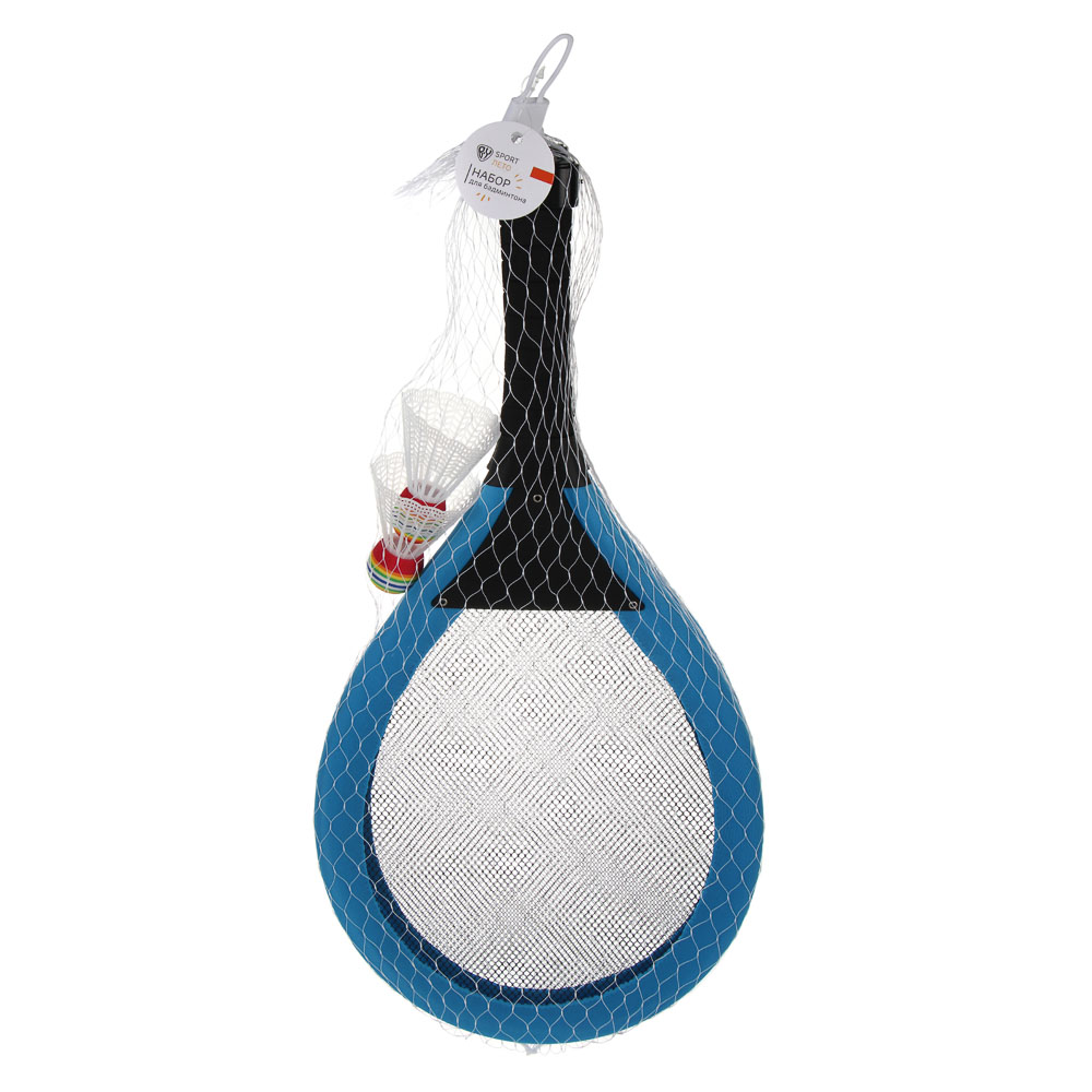 Набор для бадминтона, тм BY SPORT, 2 ракетки 55см с 9LED диодами, 1 волан c LED, 1 волан без LED, арт.№ 136-019