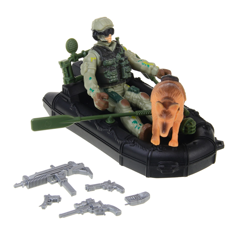 ИГРОЛЕНД Набор игровой Военная операция Береговая охрана, PP, PVC, 22,5х15,5х4см, арт.№ 276-008