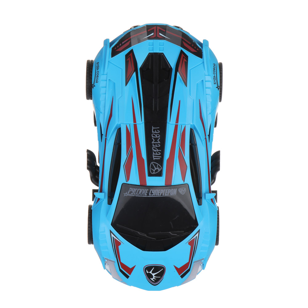 BY Русские Супергерои Автомобиль героев, ABS, инерция, разворот, занос, 18x6,5x10 см, 3 дизайна, арт.№ 292-022