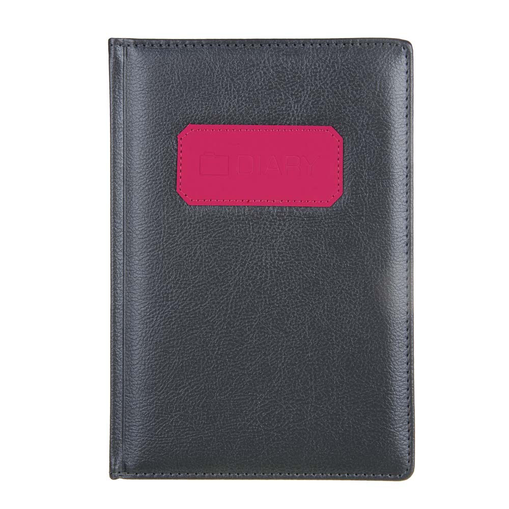 Ежедневник недатир."ЛОФТ" А5, 320 стр., тв.обл.с поролоном, иск.кожа, цв.срез, 3 цвета металлик, арт.№ 572-149