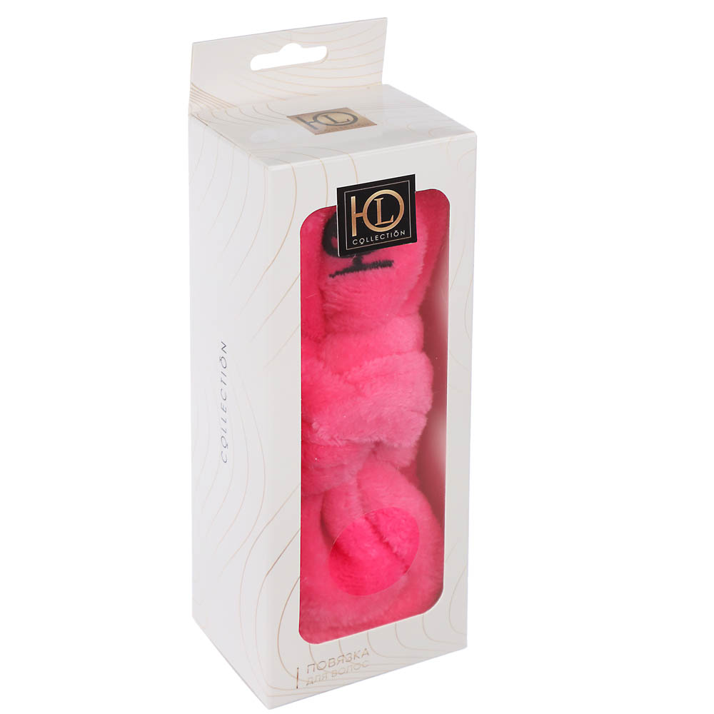 ЮL Повязка для волос косметическая, полиэстер, ширина 6см, полуобхват 20см, р-р 54-56, 1-2 дизайна, арт.№ 323-249