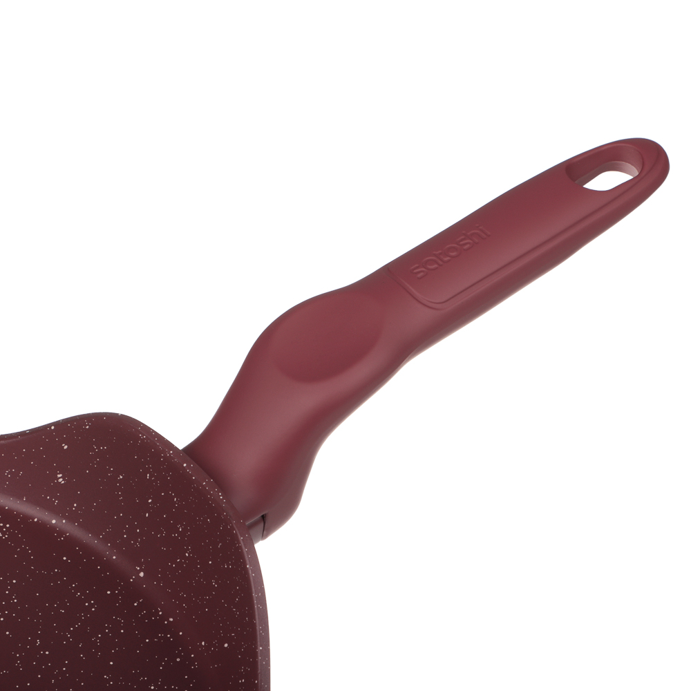 Сковорода литая блинная тм SATOSHI Мари d24см, антипригарное покрытие мрамор, индукция, 3 цвета, арт.№ 846-776