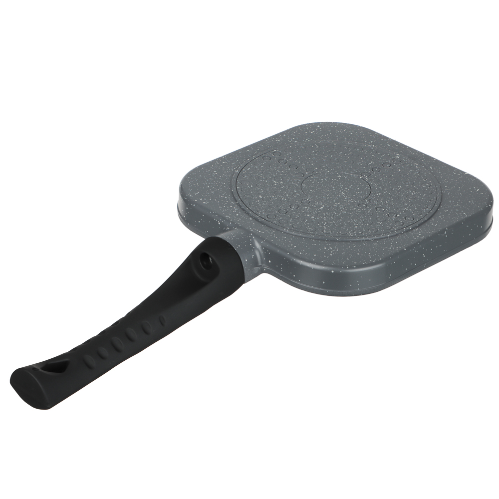 Сковорода литая тм SATOSHI 4 секции, 18см, антипригарное покрытие мрамор, индукция, арт.№ 846-779