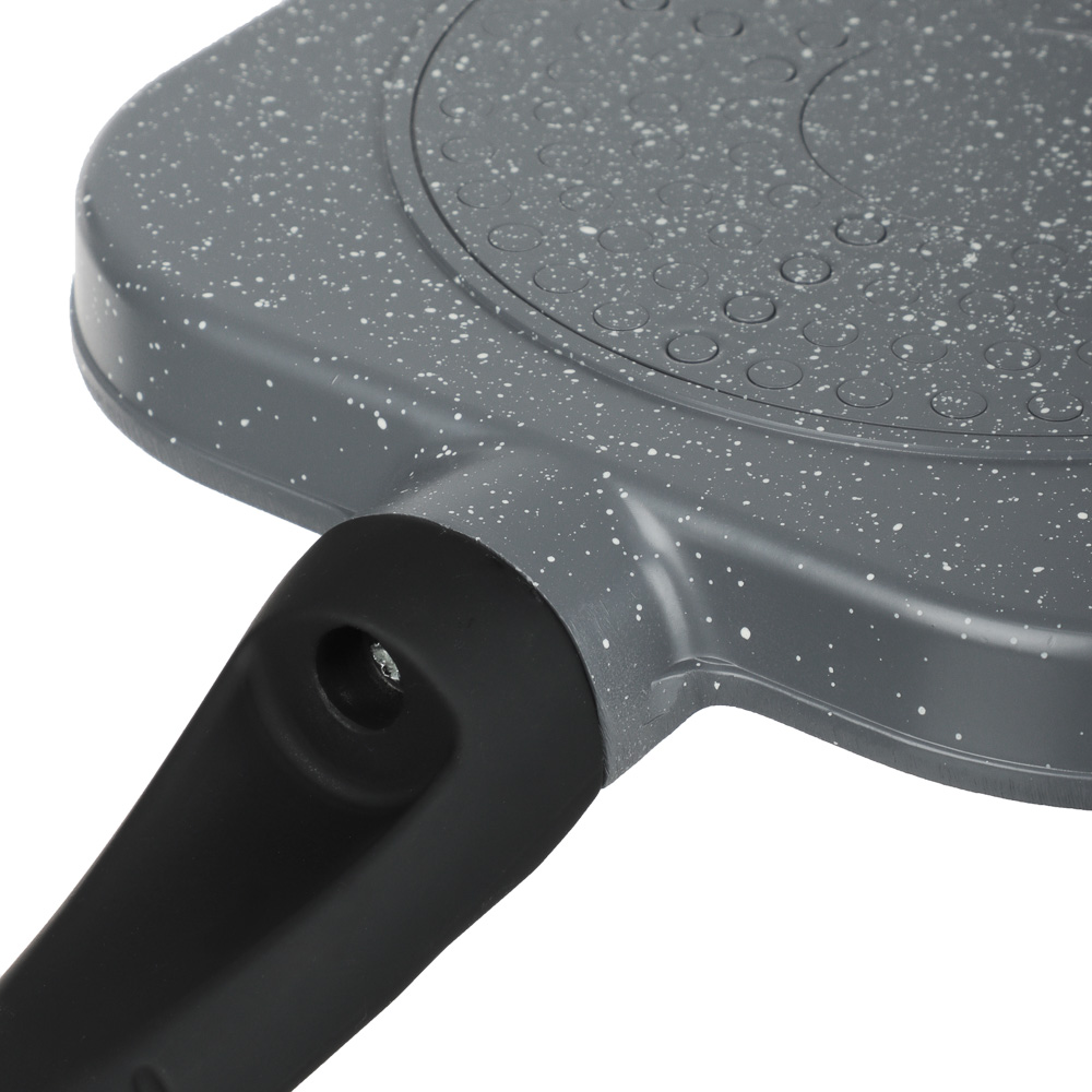 Сковорода литая тм SATOSHI 4 секции, 18см, антипригарное покрытие мрамор, индукция, арт.№ 846-779