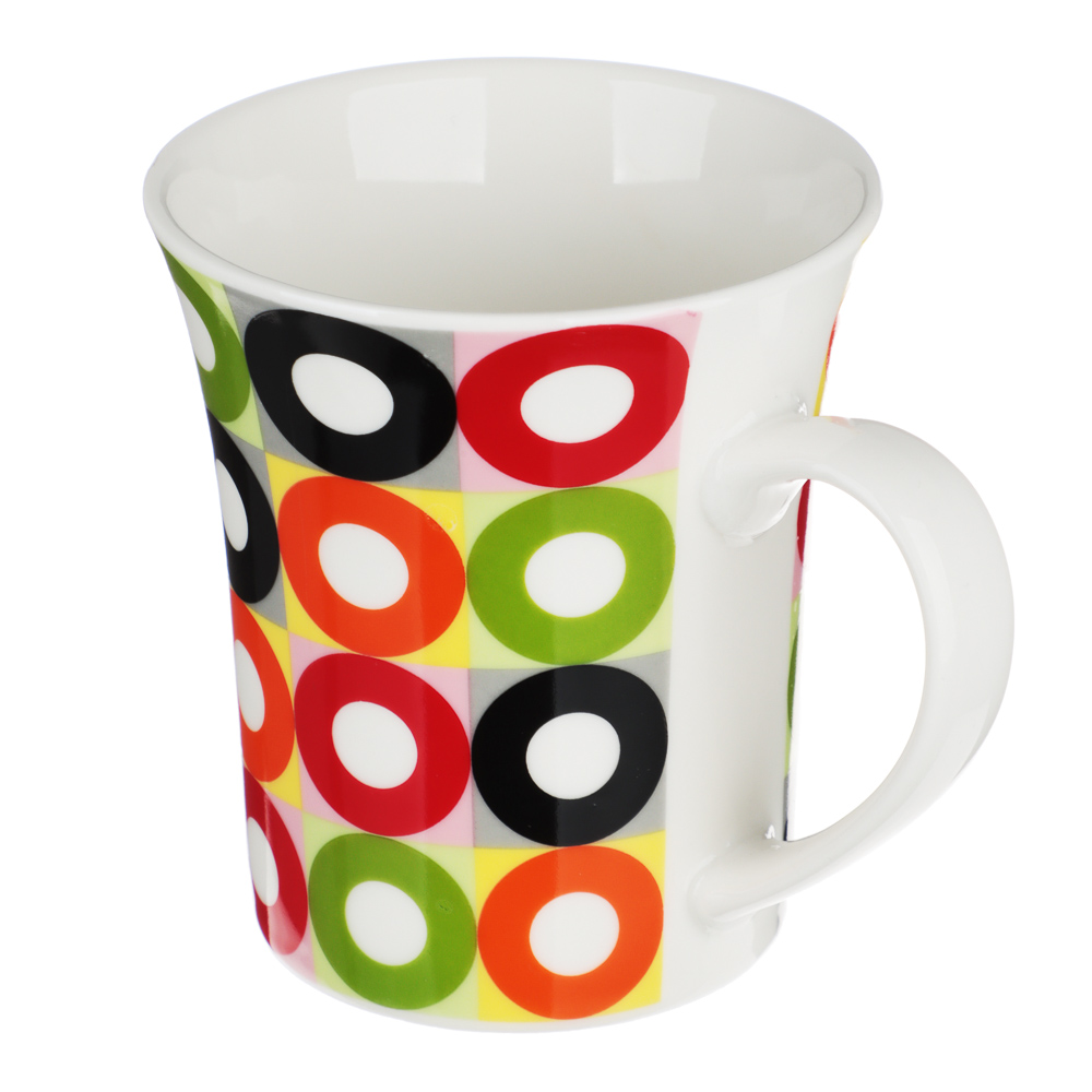 Кружка 350мл, фарфор, "Этюд", 4 дизайна, арт.№ 806-482