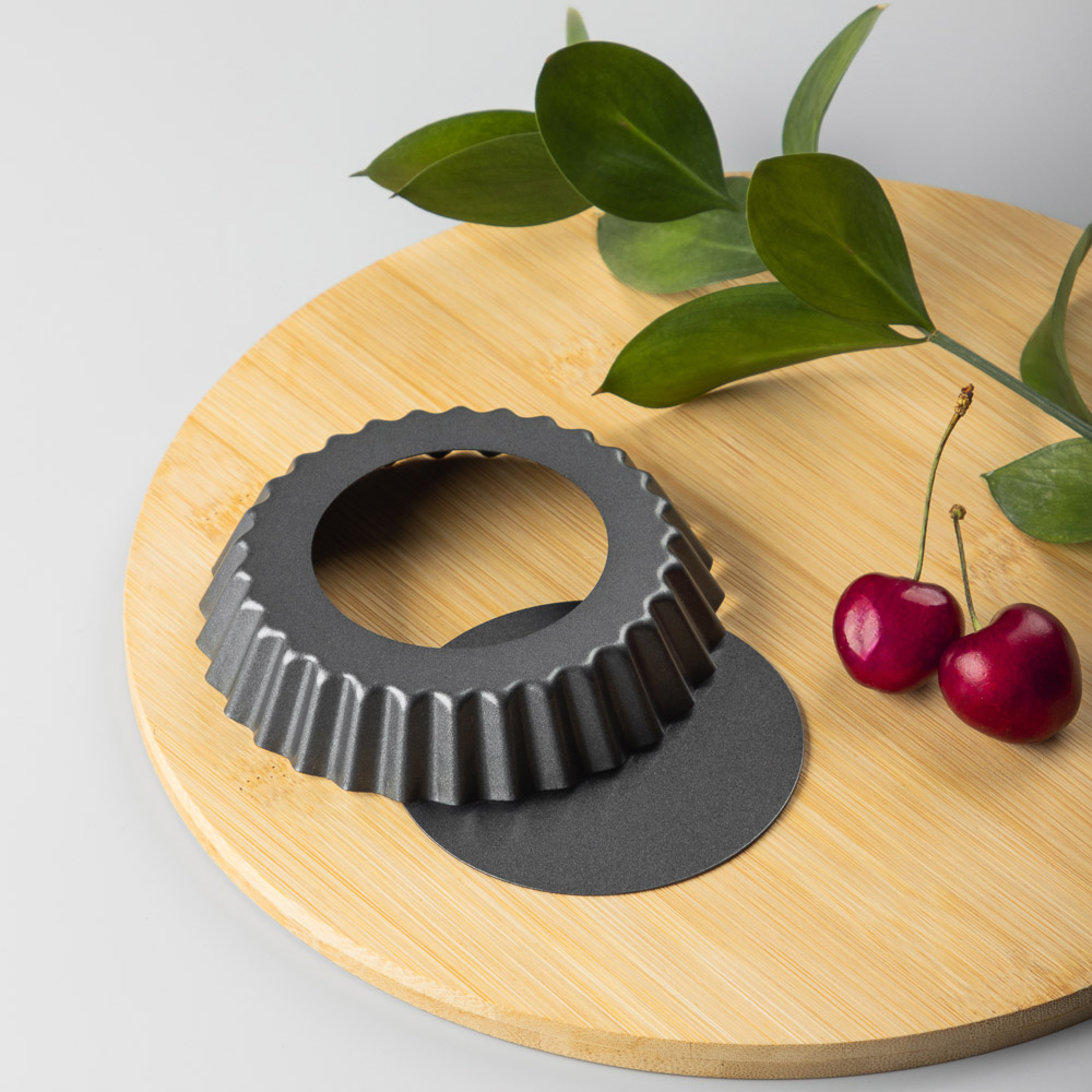 VETTA Набор форм для выпечки 4 шт "Тарталетка" 10,5х2см, угл.сталь, антипригарное покрытие, арт.№ 849-002