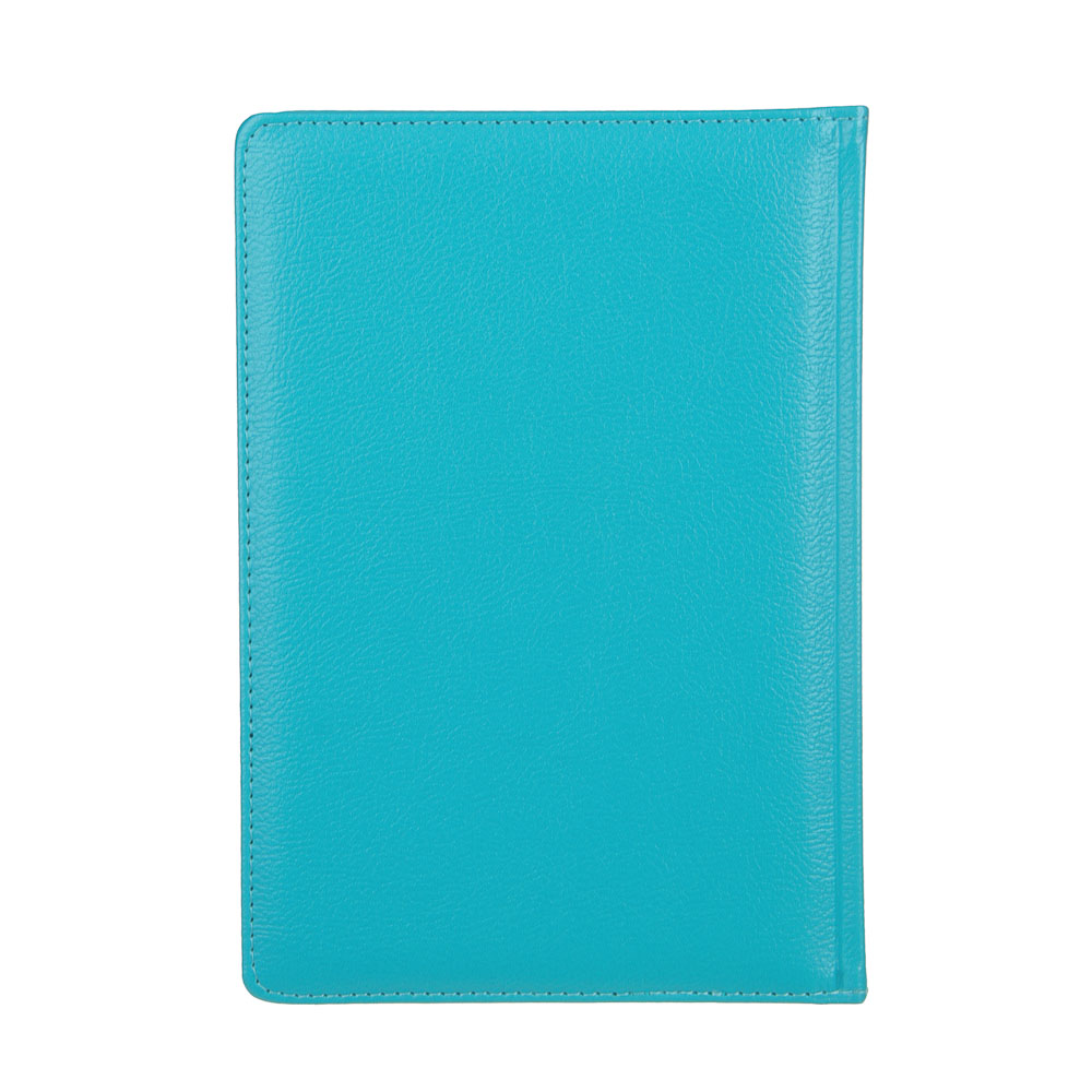 Ежедневник на 2024 "ЛОФТ" А5, 352 стр., тв.обл.с поролоном, иск.кожа, нашивка, цв.срез, голубой мет., арт.№ 572-156