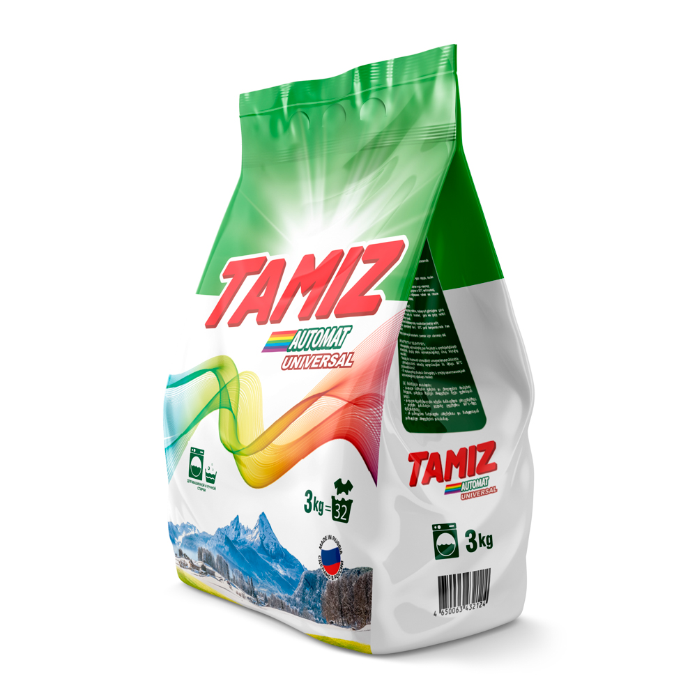 Стиральный порошок TAMIZ автомат универсал п/э, 3 кг, арт.№ 958-128