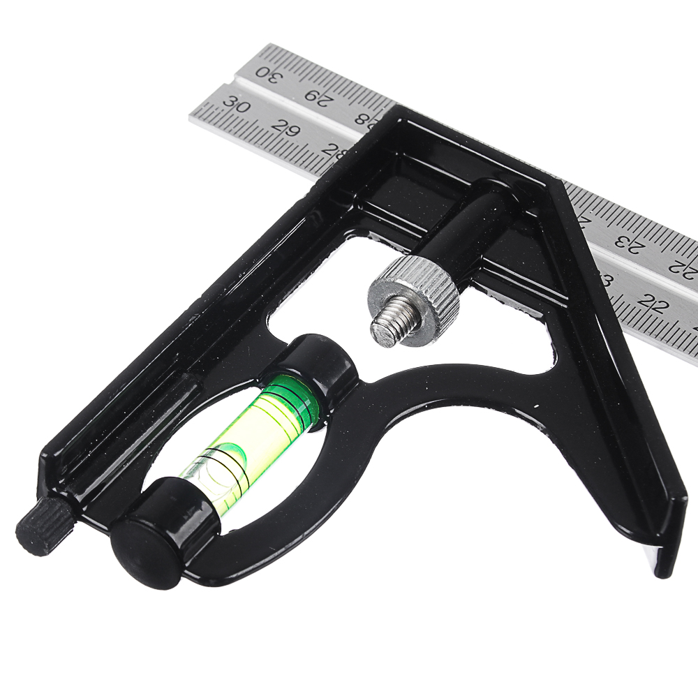 РОКОТ Угольник металлический комбинированный с уровнем, 300 мм, арт.№ 659-082