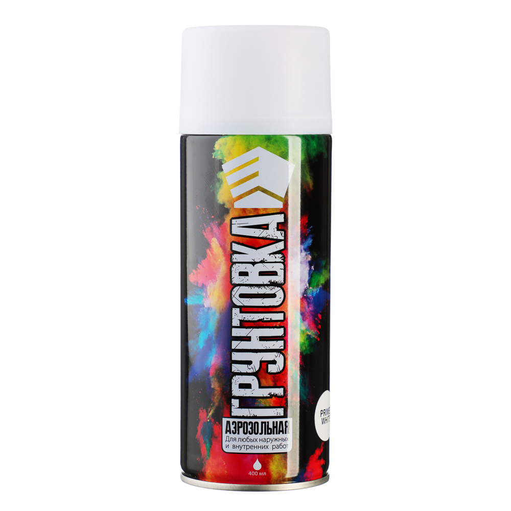 ЕРМАК Грунтовка аэрозоль 400мл, белая, арт.№ 759-032