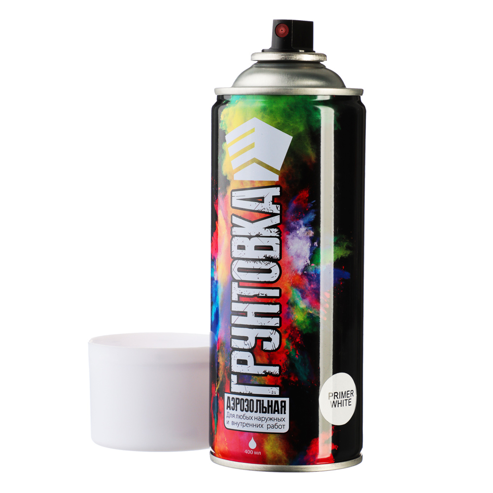 ЕРМАК Грунтовка аэрозоль 400мл, белая, арт.№ 759-032