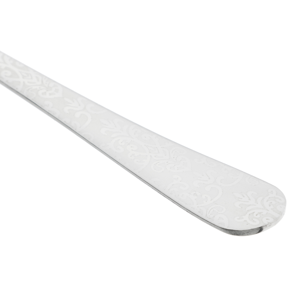 Ложка чайная с удлиненной ручкой "Узор", 19,5см, нерж.сталь, арт.№ 815-401