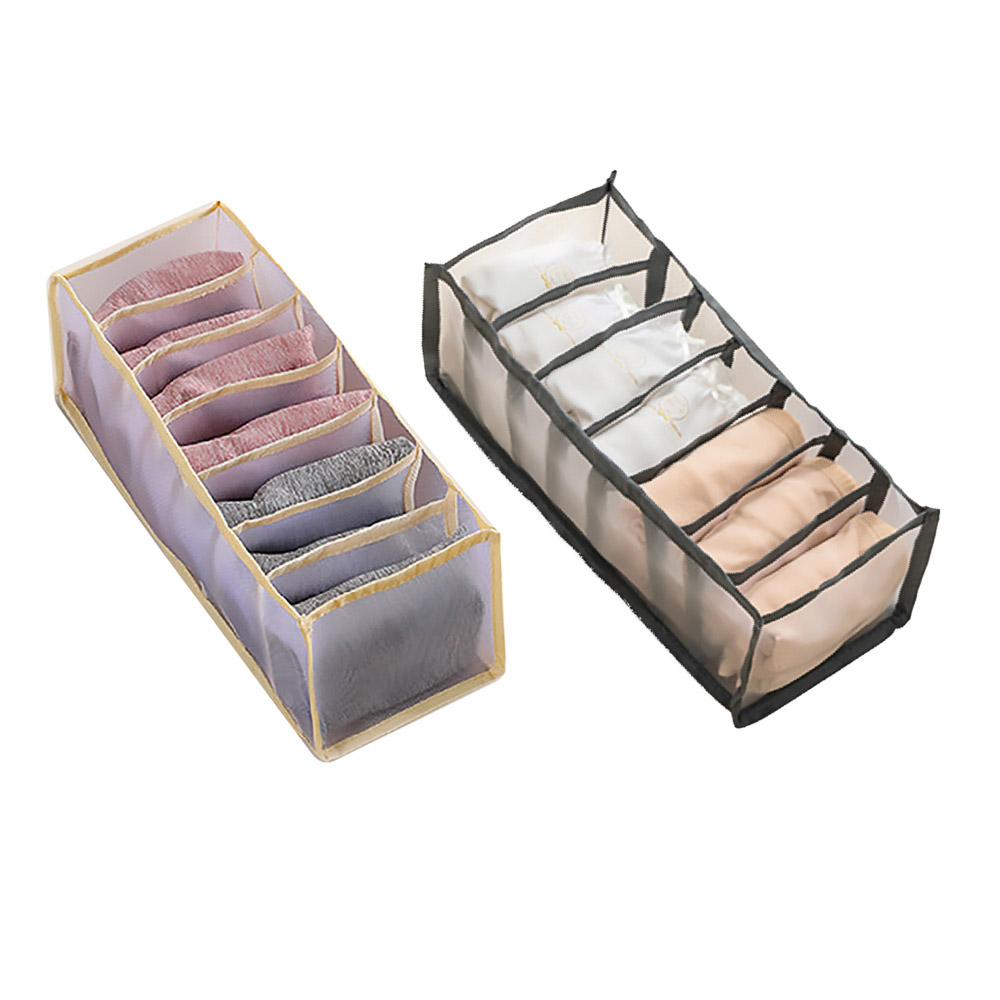 BY ВУАЛЬ Кофр для хранения нижнего белья, 32х12х12см,7 секций, 2 цвета, арт.№ 457-546