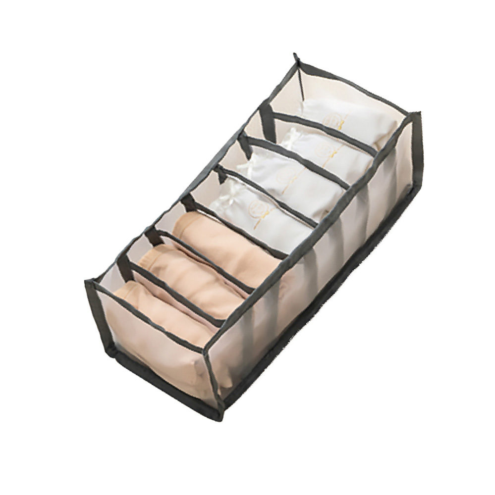 BY ВУАЛЬ Кофр для хранения нижнего белья, 32х12х12см,7 секций, 2 цвета, арт.№ 457-546