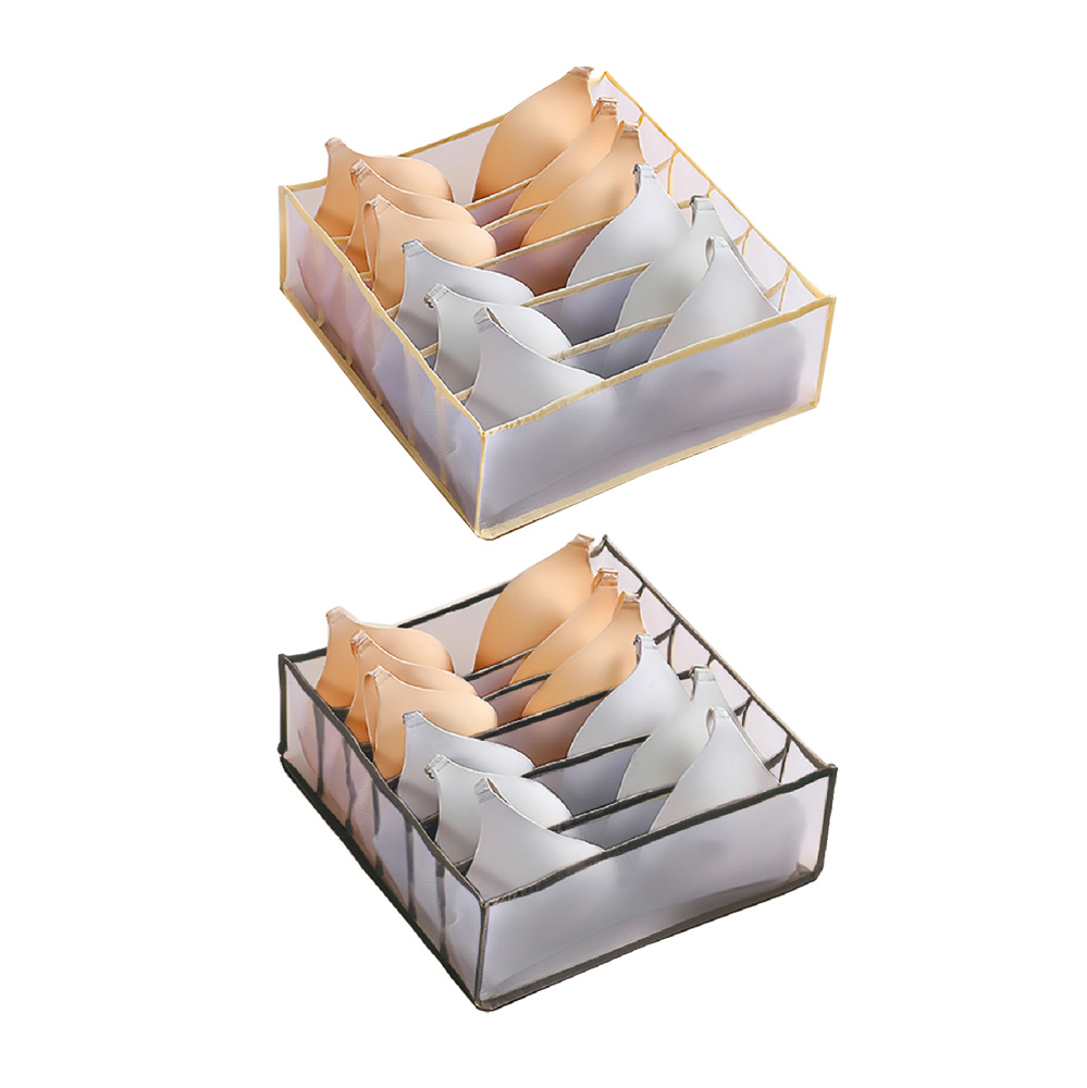BY ВУАЛЬ  Кофр для хранения нижнего белья, 32х32х12см,6 секций, 2 цвета, арт.№ 457-545