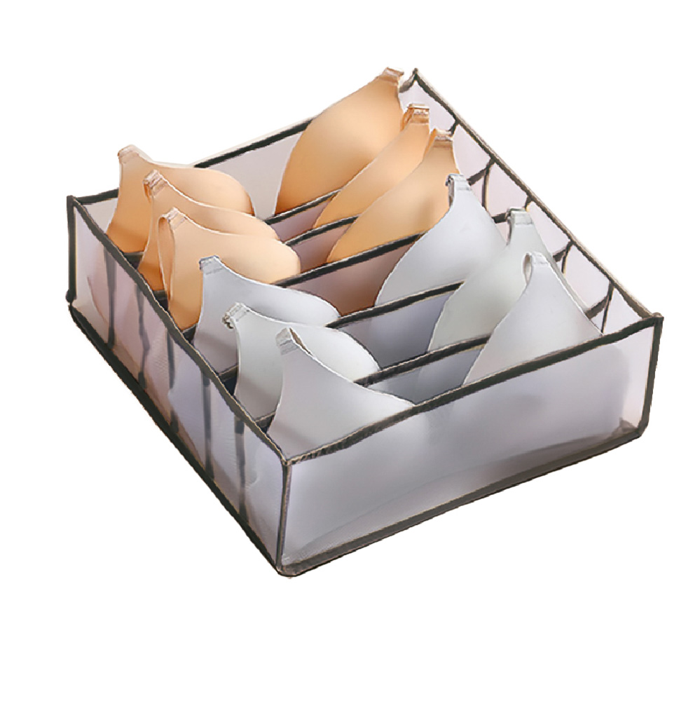 BY ВУАЛЬ  Кофр для хранения нижнего белья, 32х32х12см,6 секций, 2 цвета, арт.№ 457-545