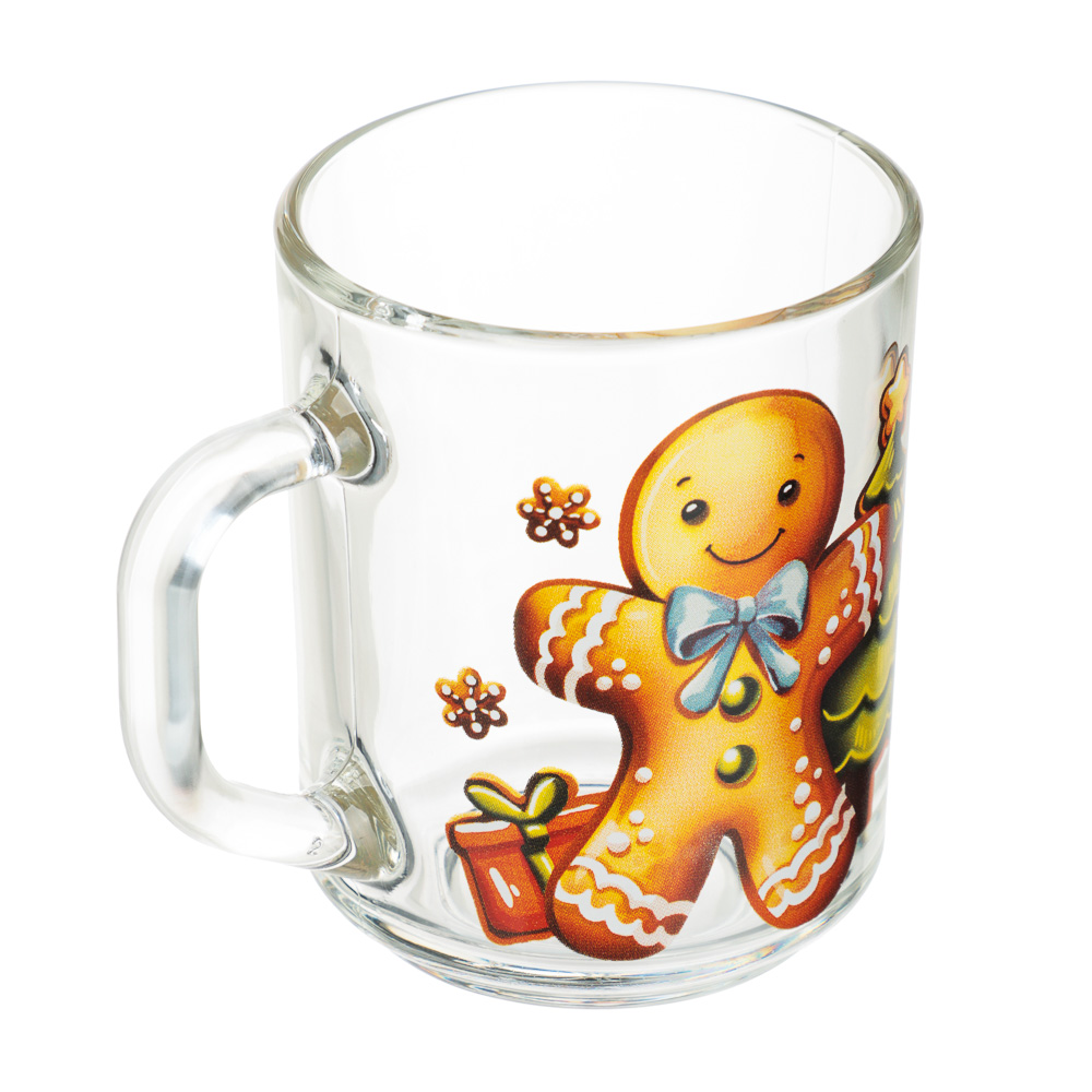 Кружка Символ года 200 мл, 4 дизайна, стекло, арт.№ 820-647