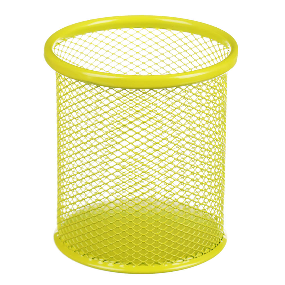 Подставка для ручек и карандашей, цилиндр 10х9х8,4см, металл, ассорти 4 цвета, арт.№ 526-513